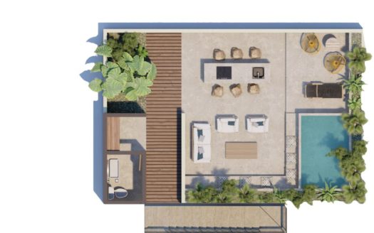 2 Bedroom Penthouse for sale close to Tulum Beach