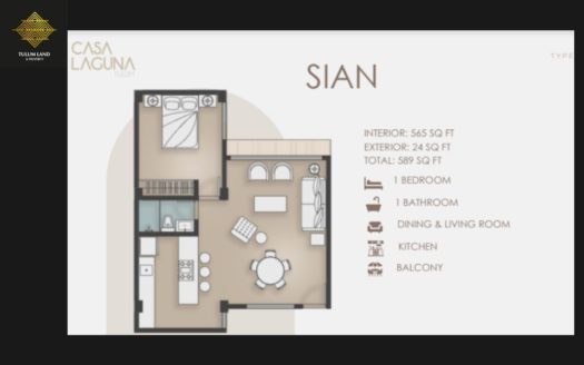 1 Bedroom Condo for sale in Tulum | Region 15